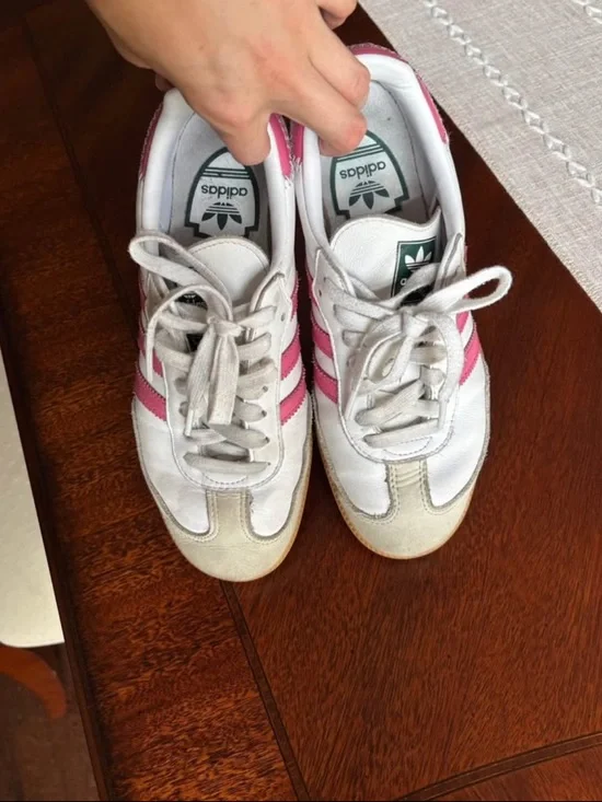 adidas Samba OG Rose Tone Women’s Sneakers - White & Pink - Picture 4 of 9